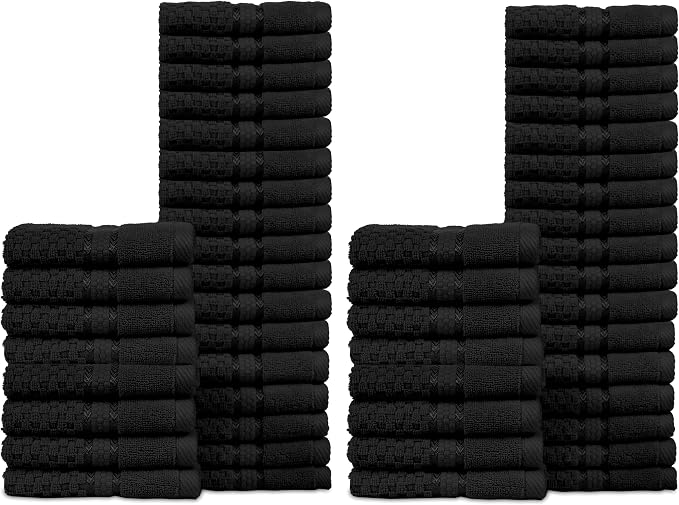Ample Decor 100% Cotton Washcloths Set of 50 - Image 6