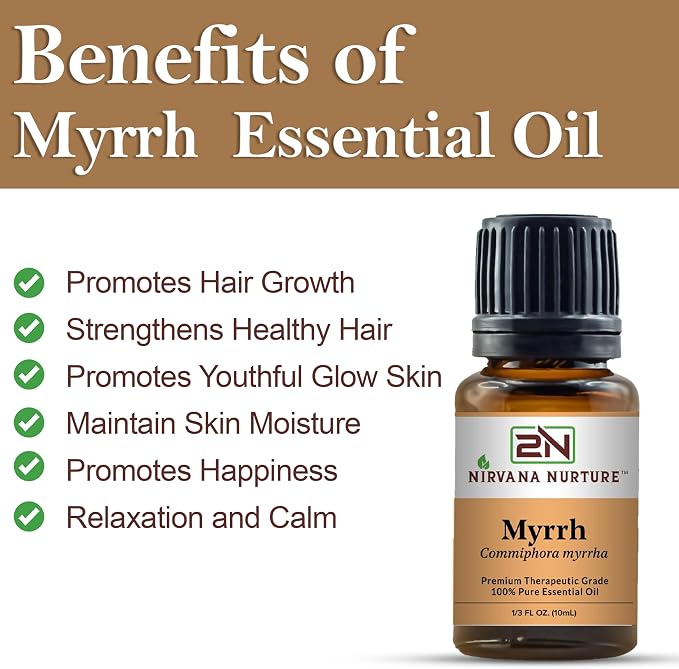 Myrrh Essential Oil 100% Pure Premium Therapeutic Grade, Undiluted - Image 3