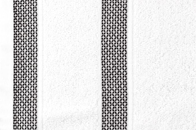 CASA COPENHAGEN Solitaire 6 Pieces Towel Set- Snow White, 600 GSM 2 Bath Towel - Image 5