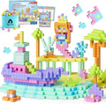 116 PCS Magnetic Blocks Set, STEM Educational Preschool Sensory Toys by Vigorfun