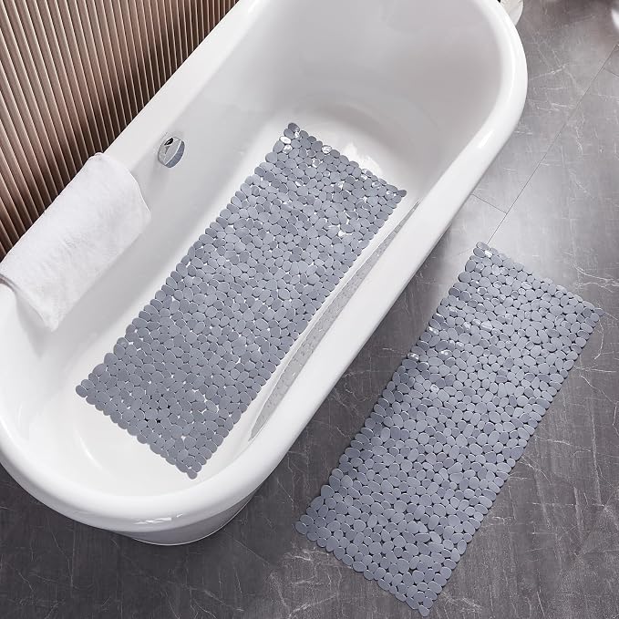 Bath Shower Mat Non Slip: Extra Large Pebble Bathtub mat - Image 6