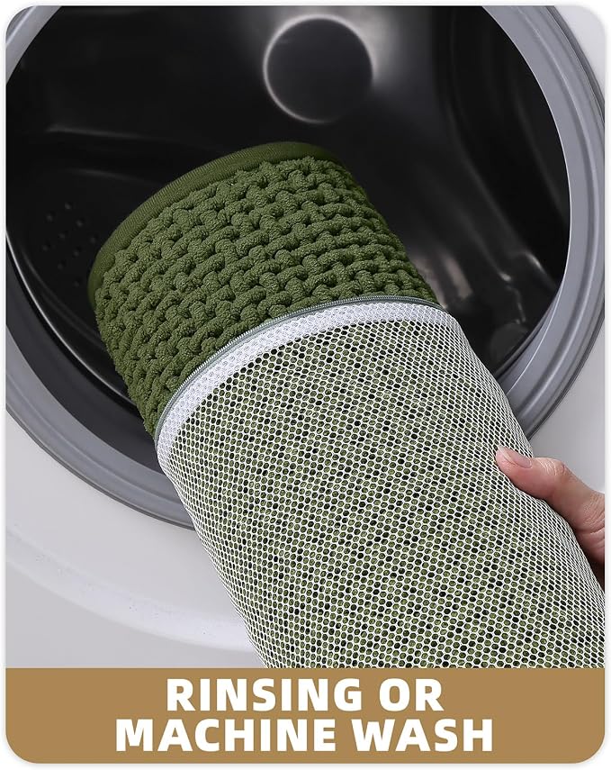 Color&Geometry Rubber Backed Waffle Bath Mat Non Slip Machine Washable Bathroom - Image 6