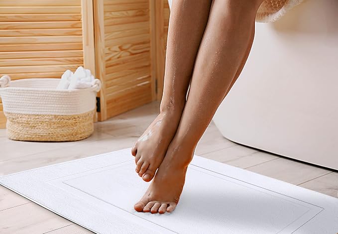 Utopia Towels Cotton Banded Rug, Bath Mats, Not a Bathroom Rug, 21 by 34 Inches - Image 2