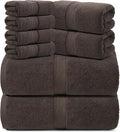 REDKISS Luxury 100% Cotton 8 Piece Bath Towel Sets, 2 Bath Sheets, 2 Hand by REDKISSOnline