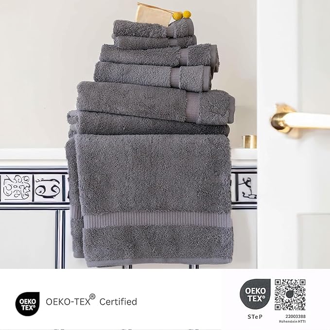 SALBAKOS 100% Turkish Cotton 6-Piece Towel Set | Heirloom Quality Hotel & Spa - Image 4