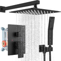 gotonovo Rainfall Bathroom Shower System Rain Shower Head and Handle Set Wall by HOME