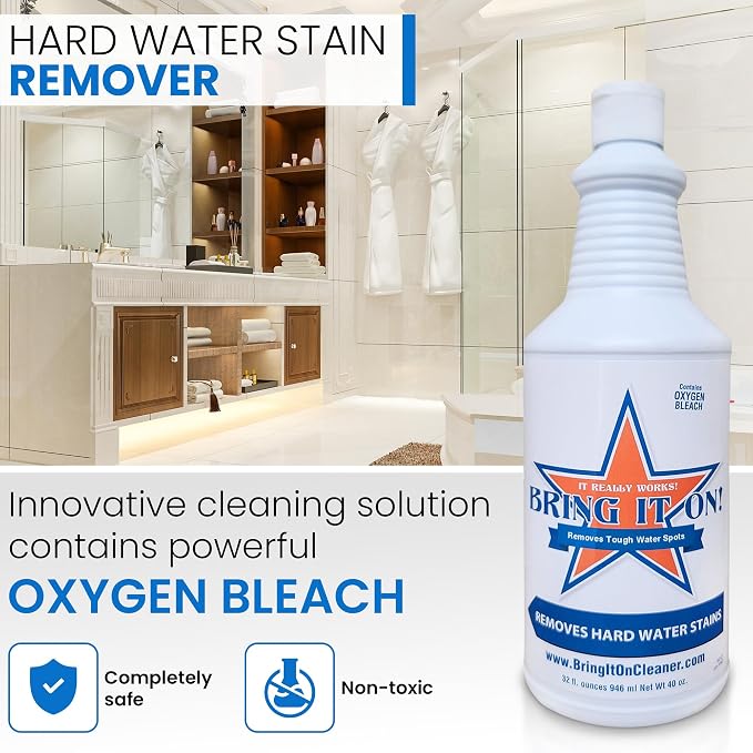 BRING IT ON! CLEANER Hard Water Stain Remover Sealant 16oz, Water Spots on Glass - Image 6