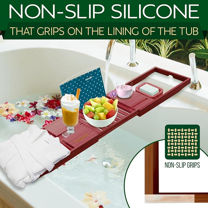SereneLife Bathtub Tray - Image 3
