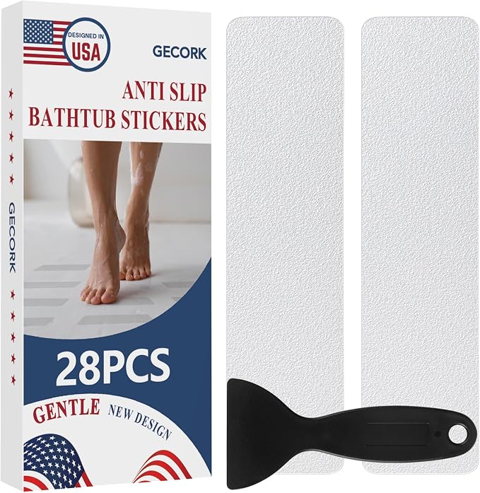 28 PCS Shower Floor Non Slip Stickers by Gecork