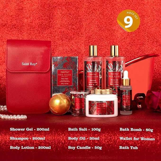 Christmas Spa Gift Set For Women, Birthday Gifts for Her, Spa Gift Basket for - Image 2