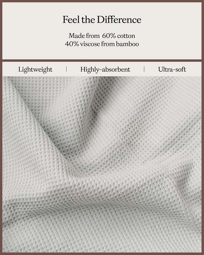 Cozy Earth Waffle Bath Towels - Image 4