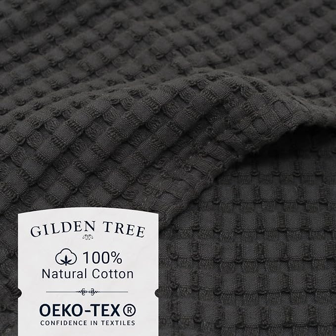 GILDEN TREE Waffle Bath Towels Wash Cloths - Image 2