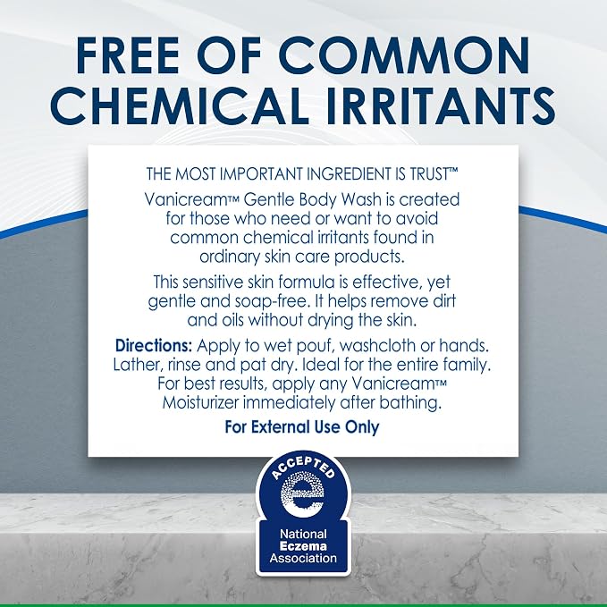 Vanicream Gentle Body Wash, 12 Fl Oz, Formulated without Common Irritants - Image 8