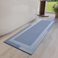 Non Slip Long Bath Mat Bathroom Runner, Rubber Backing Ultra Thin Bathroom Rugs by YDKGL