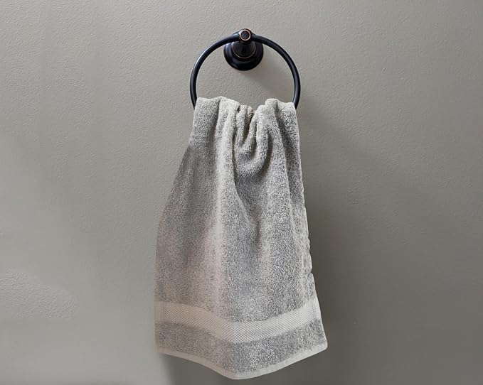 Delara 100% Organic Cotton Towels 650 GSM Plush Feather Touch Quick Dry Hand - Image 4