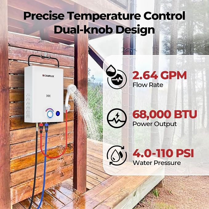CAMPLUX First F10 Tankless Water Heater - Image 4