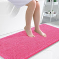 OLANLY Bathroom Rugs 47x24, Extra Soft Absorbent Chenille Bath Rugs, Rubber by OLANLY