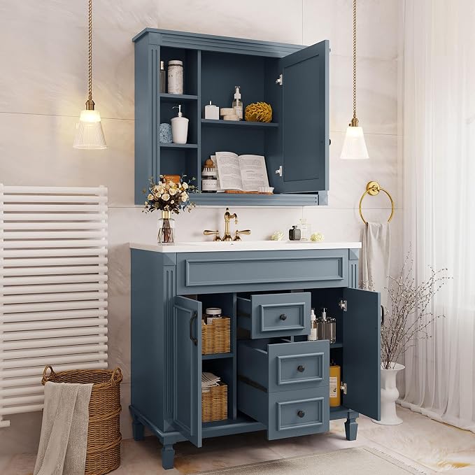 Merax 36” Bathroom Vanity with Sink, Freestanding Single Bathroom Sink Vanity - Image 4