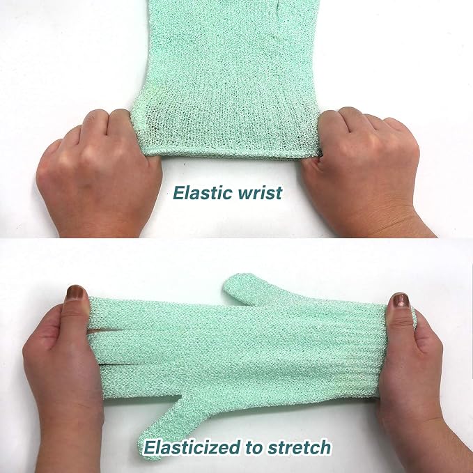 MIG4U Shower Exfoliating Scrub Gloves, Bathing Gloves Body Wash Dead Skin - Image 4