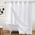 No Hook Waffle Weave Shower Curtain by Unknown