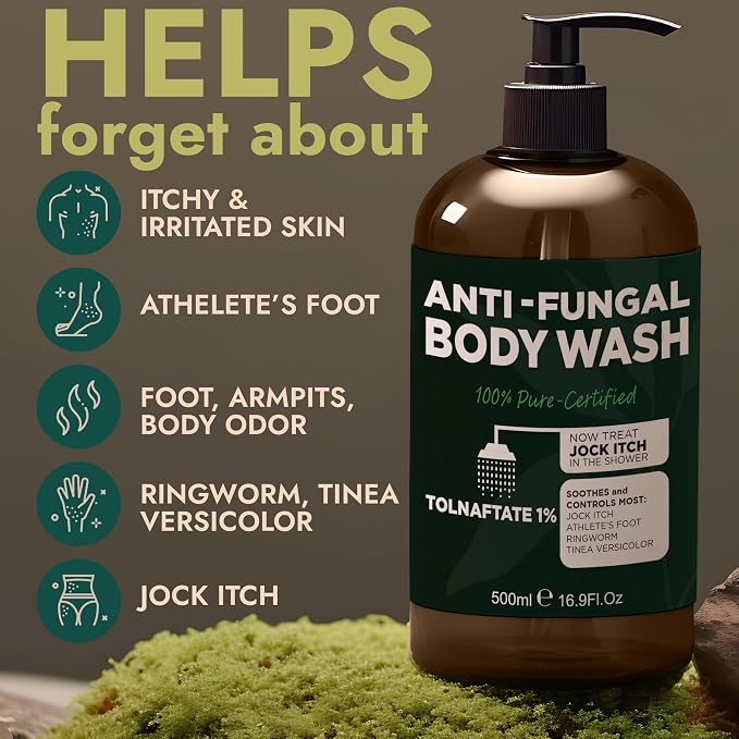 Antifungal Body Wash with Tea Tree Oil | Antibacterial Soap - Image 2