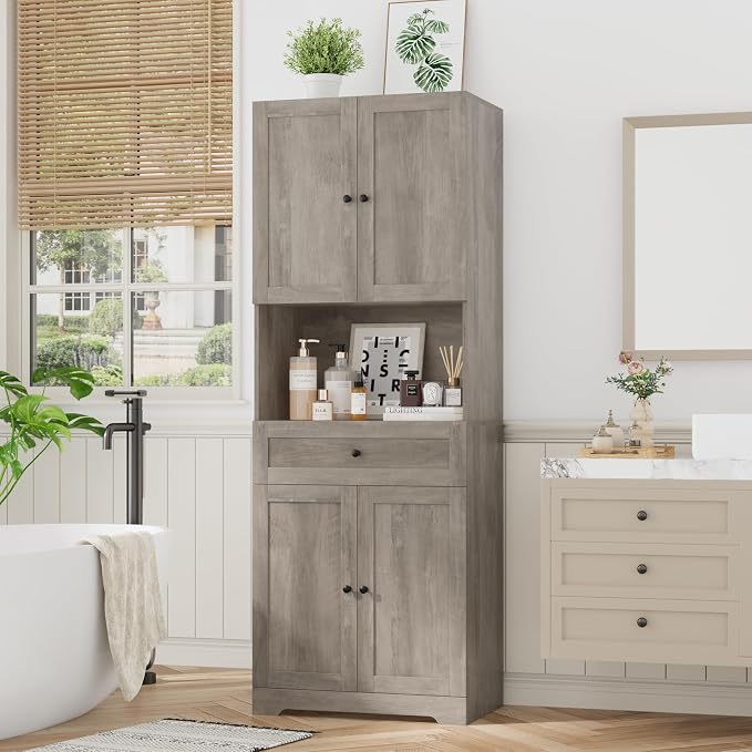 Tall Bathroom Storage Cabinets - Image 2