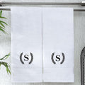 Monogrammed Hand Towels for Bathroom Makeup, Personalized Turkish Cotton Towel by ViaDanteHomeConcept