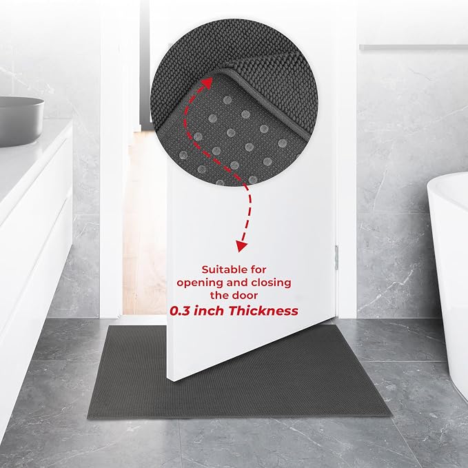 American Soft Linen Bath Rug, 20 in 34 in 100% Cotton Bath Mats Rugs - Image 7