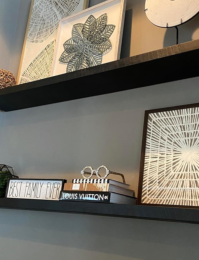 joelsantiques 42 Inch Wooden Floating Shelves - Image 4
