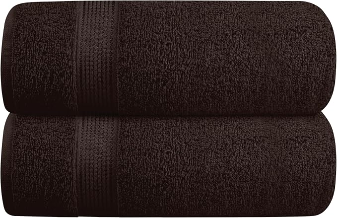 Elvana Home Cotton 2 Pack Oversized Bath Towel Set 28x55 inches, Large Bath by Unknown