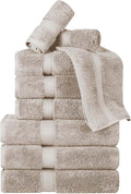BNM Egyptian Cotton Heavyweight Towels, 800 GSM, Face/ Washcloths, Hand Towels by Blue+Nile+Mills