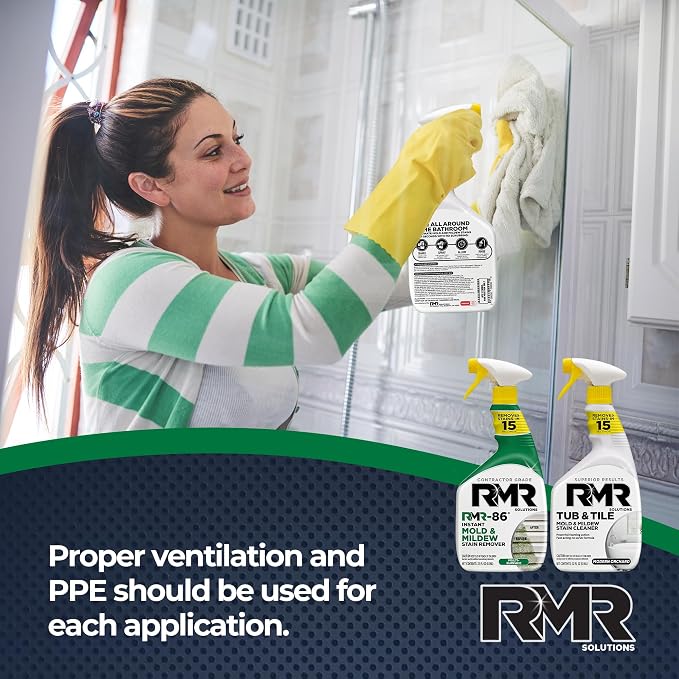 RMR Mold Stain Eraser Max Pack – No-Scrub Tub & Tile Cleaner + Instant Mold & - Image 7