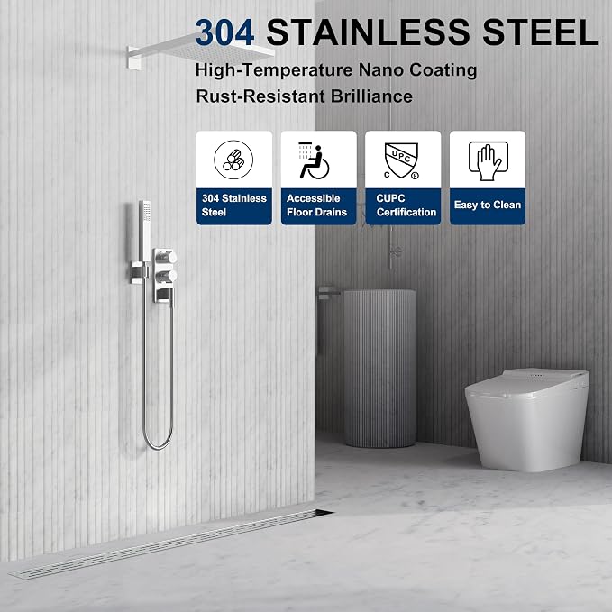 Neodrain 24 Inch Rectangular Linear Shower Drain - Image 4