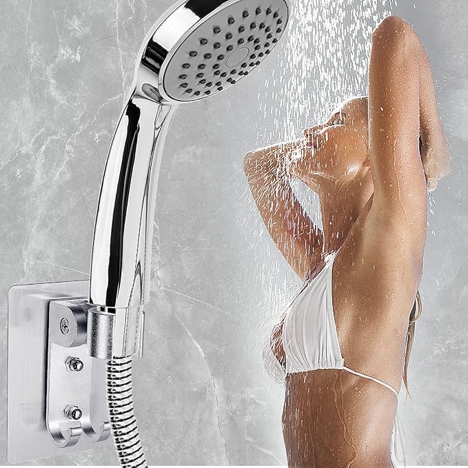 2PCS Shower Head Holder, Strong Adhesive Shower Holder, Adjustable Shower Wand - Image 6