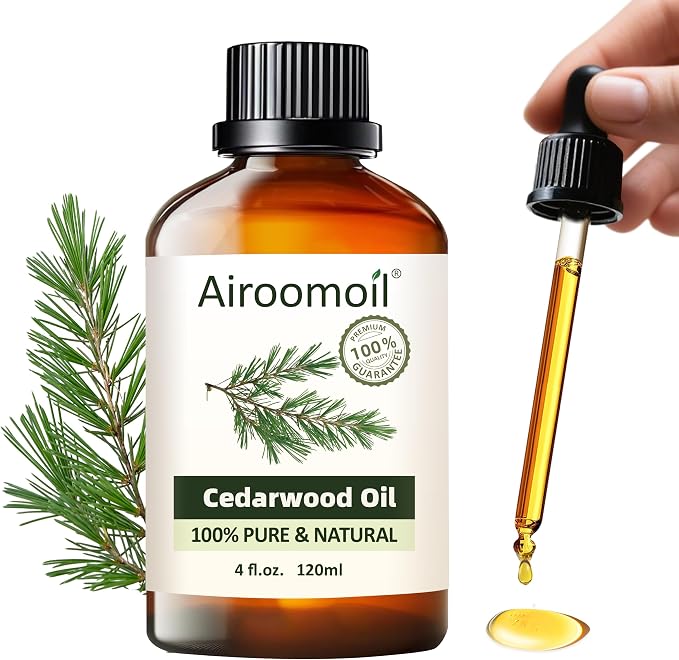 Pure Cedar Essential Oil, 100% Natural Cedar Oil, Premium Grade Essential Oils by Airoomoil