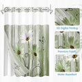 No Hook Daisy and Butterfly Shower Curtain - Image 2