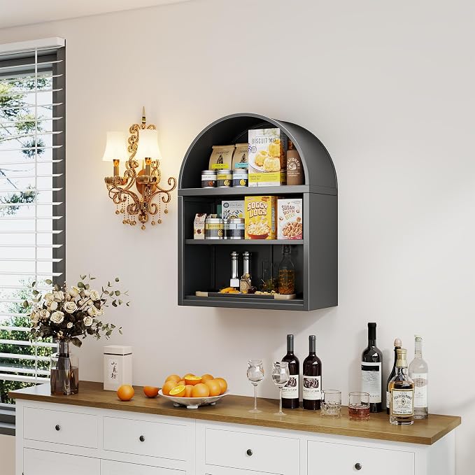 Arched Wall Shelf, Bathroom Arched Wall Cabinet - Image 7
