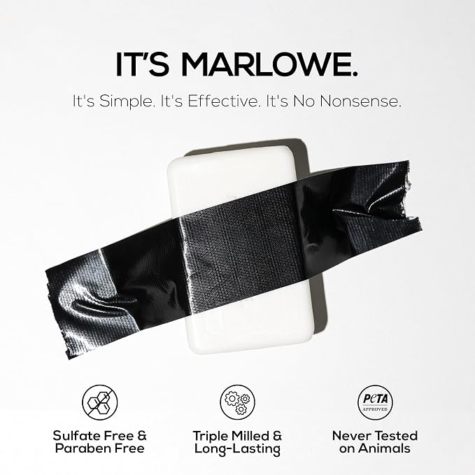 MARLOWE. No. 105 Bar Soap for Men 7 oz, Moisturizing Body Soap, Nourishing & - Image 4