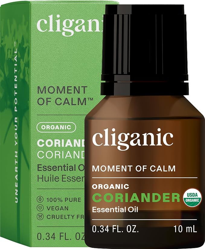 Cliganic Organic Coriander Seed Essential Oil, 100% Pure Natural by Cliganic