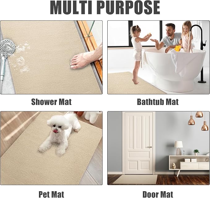 HOMBYS 47 x 32 Extra Large Shower Mat - Image 7