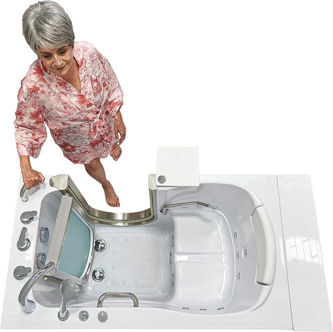 Ella Royal 32"x52" Acrylic Hydro Massage Walk-In Bathtub by ELLASBUBBLES