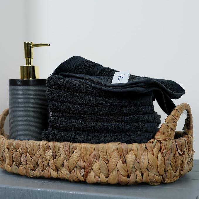 Tens Towels Pack of 24 Washcloths, 12 x 12 Inches, Lighter Weight, Quick to Dry - Image 4
