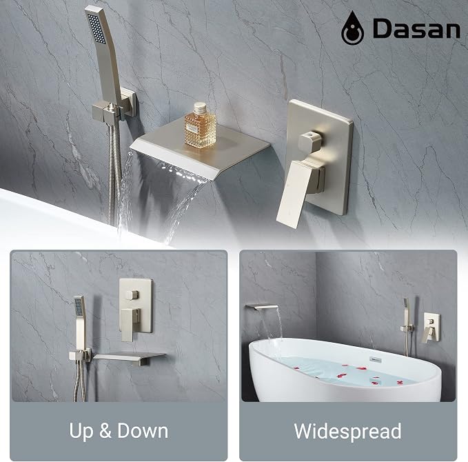 Upgraded Wall Mount Tub Filler Faucet - Image 3