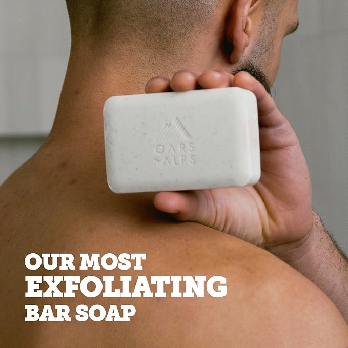 Oars + Alps Superfoliant Exfoliating Men's Bar Soap, Dermatologist Tested and - Image 3