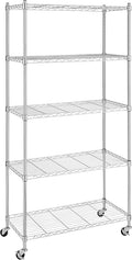 Whitmor 5 Tier Shelving Unit, Adjustable Storage Shelves by Whitmor