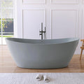 71" Acrylic Freestanding Bathtub, High-back Soaking Tub by MEDUNJESS
