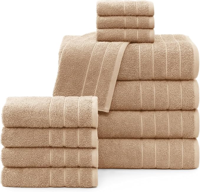 Casa Platino 100% Mercerized Cotton Bathroom Towel Set by CasaPlatino