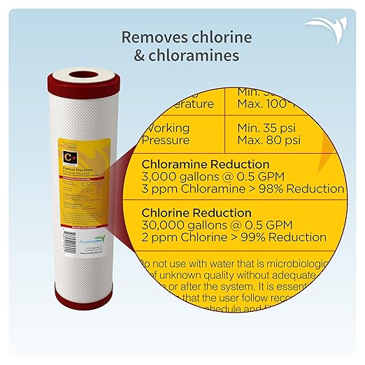 AQUATICLIFE Carbon Plus Carbon Block Water Filter 10x2.5 and 10-inch Water - Image 3