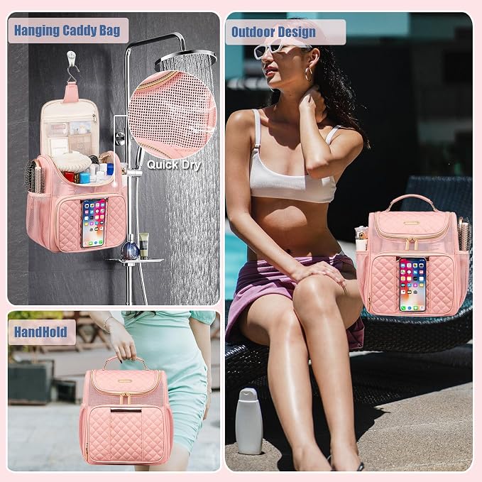 Large Toiletry Bag for Women Men, Portable Shower Caddy For College Dorms - Image 7