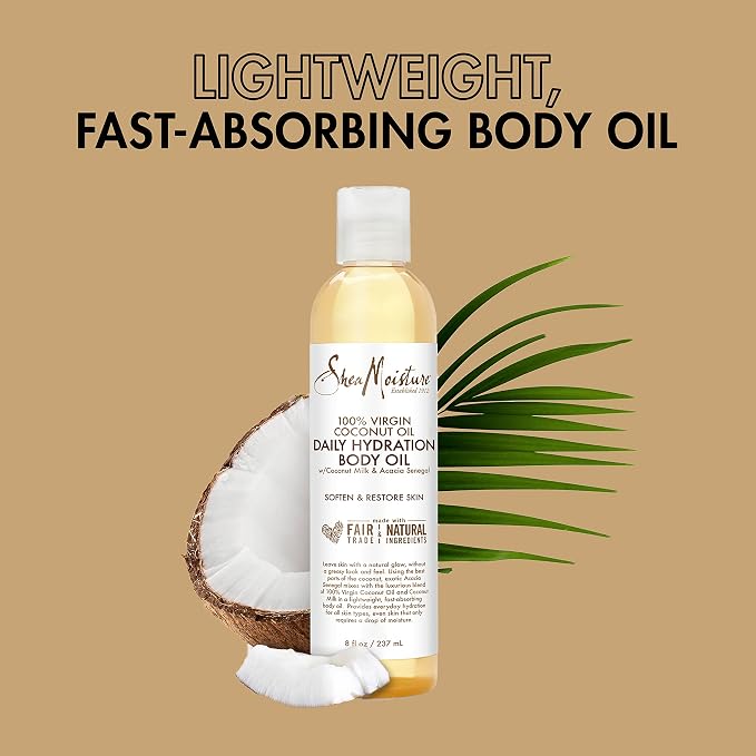 SheaMoisture Daily Hydration Body Oil Virgin Coconut Oil - Image 5